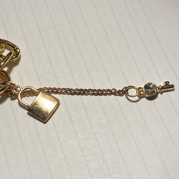 Gold Lock and Key Necklace - Picture 7 of 7